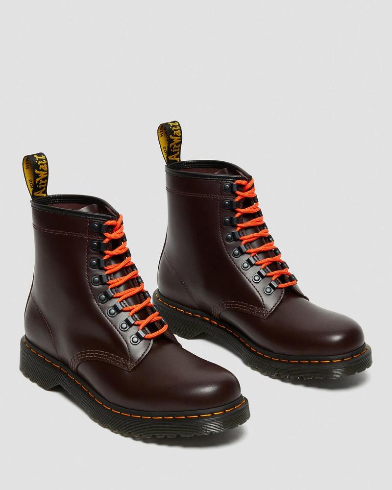 Dr Martens 1460 Ben Smooth Lær Snørestøvletter Herre Rød | Norge 307KOR